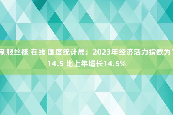 制服丝袜 在线 国度统计局：2023年经济活力指数为114.5 比上年增长14.5%