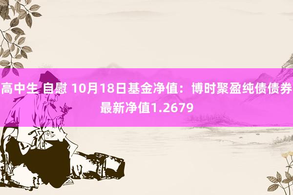 高中生 自慰 10月18日基金净值：博时聚盈纯债债券最新净值1.2679