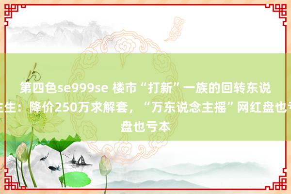 第四色se999se 楼市“打新”一族的回转东说念主生：降价250万求解套，“万东说念主摇”网红盘也亏本